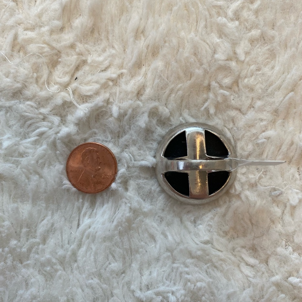 Large Onyx Sterling Silver Statement Ring - image 3